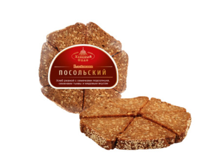 Хлеб ржаной с семечками Посольский «Лакманн», 400 г