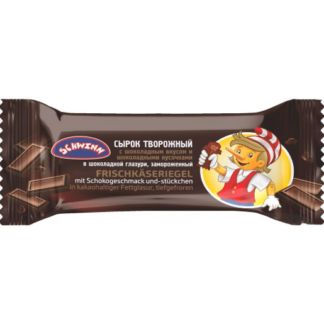 Barrita de requesón de chocolate cubierta en chocolate «Schwinn»,  45 g