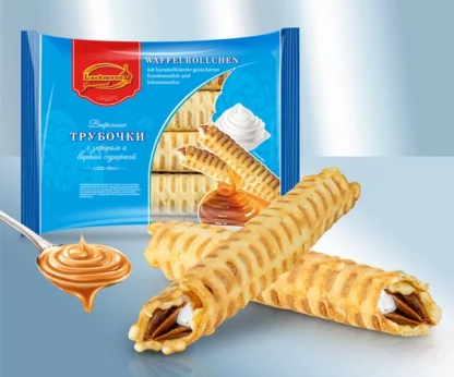 Gofres rellenos de Dulce de leche y Zefir "Lackmann", 340 g