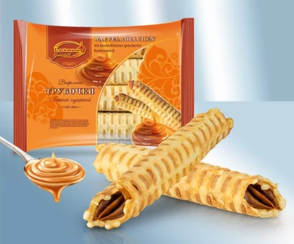 Трубочки с варёной сгущёнкой  "Lackmann", 340 г