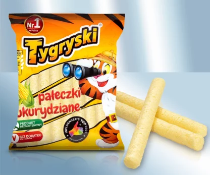 Gusanitos de mais con mijo «Tygryski», 60 g