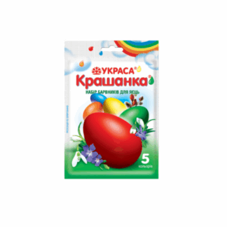Pintura para huevos 5 colores «Ukrasa», 5 g