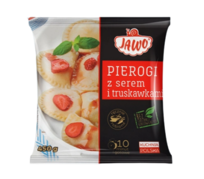 Вареники с клубникой и творогом Pierogi «Jawo», 450 г