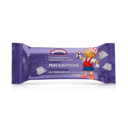 Barrita de requesón sabor a mascarpone cubierta en chocolate «Schwinn», 40 g
