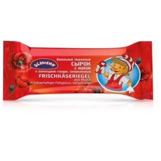 Barrita de requesón con semillas de amapola cubierta en chocolate «Schwinn», 40 g