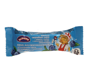 Barrita de requesón con arándano cubierta en chocolate «Schwinn», 40 g