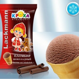 Helado de chocolate Kroja "Lackmann", 80 g