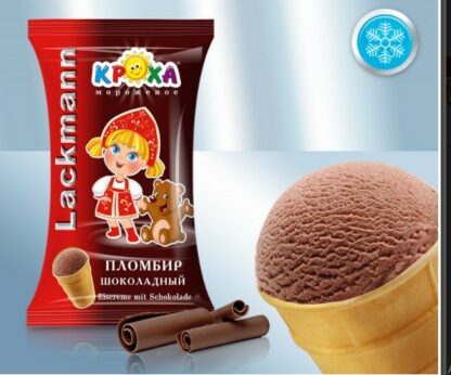 Helado de chocolate Kroja "Lackmann", 80 g