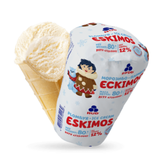 Helado plombir en vasito Eskimos «RUD», 65 g