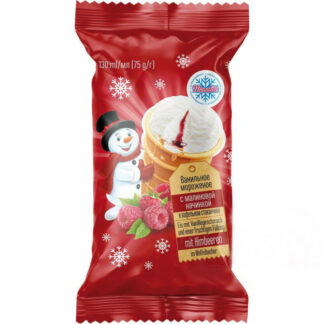 Helado de vainilla con frambuesa «Monolith», 130 ml