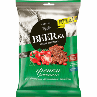 Гренки ржаные со вкусом томата спайси «Beerka», 60 г