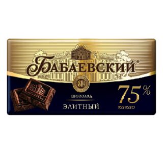 Шоколад элитный, 75% какао «Бабаевский», 200 г