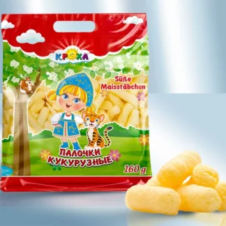 Gusanitos de maiz dulces Krokha «Lackmann», 160 g