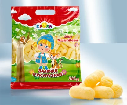Gusanitos de maiz dulces Krokha «Lackmann», 160 g
