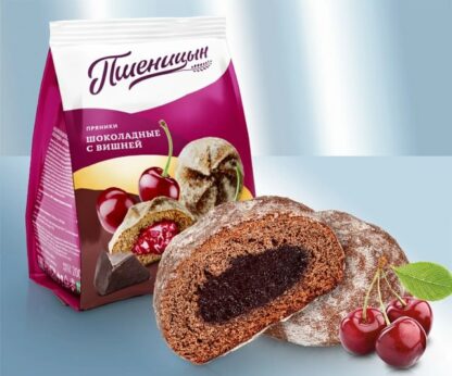 Melindres de chocolate con relleno de cereza «Pshenitsin», 400 g