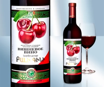 Vino de cereza dulce «Shahnazaryan», 12.5%, 750 ml