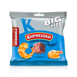 Tostaditos de centeno con sabor de gamba frita «Kirieshky», 80 g