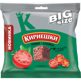 Tostaditos de centeno con sabor de tomate picante «Kirieshky», 80 g