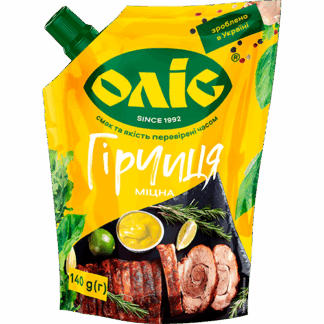 Горчица острая «Олiс», 140 г