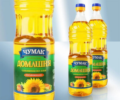 Масло подсолнечное нерафинированное «Чумак», 0,9 л