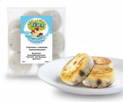 Tortitas de requesón con pasas Sirniki “Lackmann”, 500g