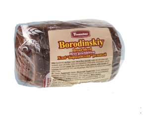 Pan de centeno cortado, congelado Borodinskii "Franzeluta", 450 g