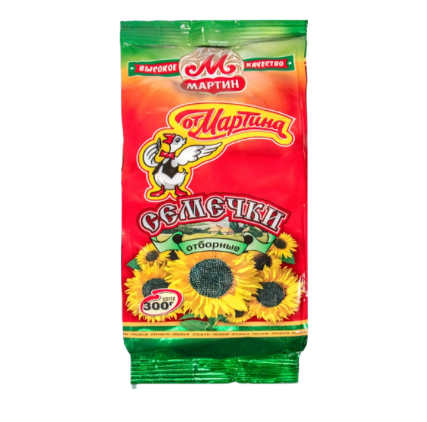 Семечки черные жареные "От Мартина", 300 г