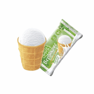 Helado de nata en vasito, Plombir "Belaja berjoza" 80 g