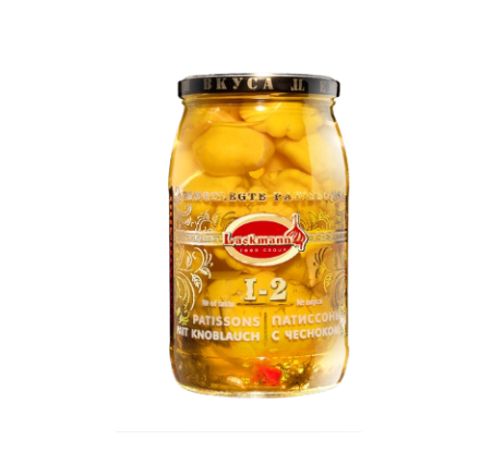 Патиссоны с чесночком И-2 "Lackmann", 840г