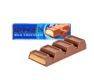 Батончик шоколадный с начинкой Крем Брюле "Roshen" 43г