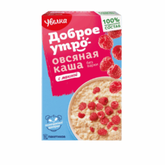 Каша овсяная с малиной "Увелка", 5*40 г