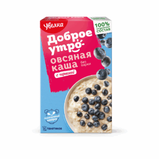 Каша овсяная с черникой "Увелка", 5*40 г