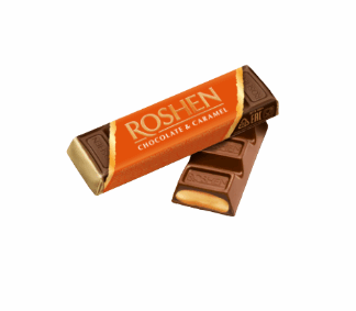 Barrita de chocolate con relleno cremoso de caramelo "Roshen" 43g