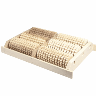 Masajeador de madera para pies 24x19,5x4 cm