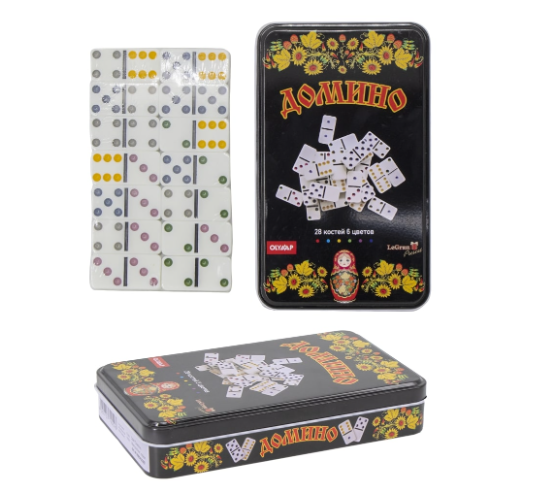 Игра Домино в железном боксе Матрешка «Olymp»