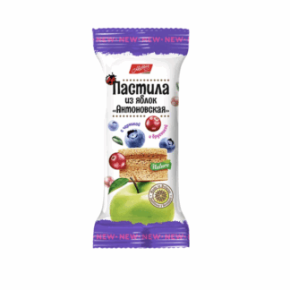Пастила из яблок Антоновская «Михаэлла», с черникой и брусникой 30 г