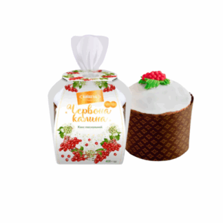 Кулич пасхальный с глазурью, замороженый, Червона Калина "Kyiv Khlib" 400 г