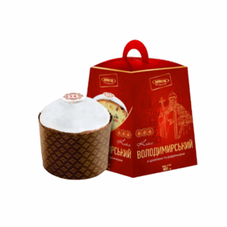 Кулич пасхальный с глазурью, замороженый, Володимирский "Kyiv Khlib" 600 г