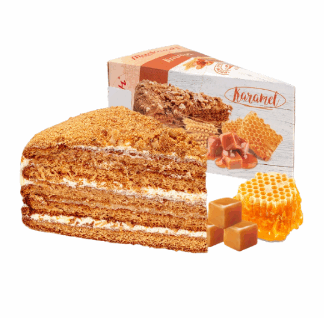 Торт Медовик с карамелью, замороженный "Karamel" 140 г