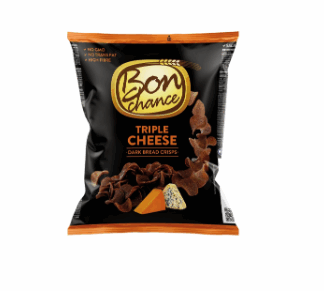 Сухарики ржаные со вкусом 3 сыра "Bon Chance", 120 г