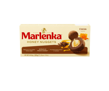 Bolitas de miel con sabor a tarta Medovik con cacao "Marlenka", 235 g