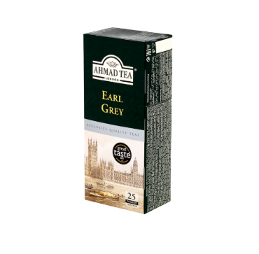 Té negro Earl Grey en bolsitas "Ahmad tea", 25x2g