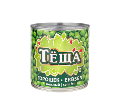 Guisantes verdes conservados Tescha «Lackmann», 425 g